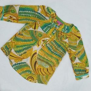 Banana Republic Trina Turk Silk/Cotton Blend Tunic